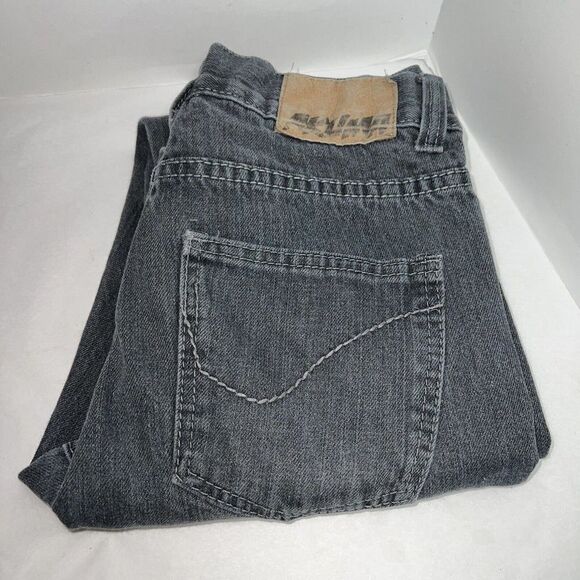 Akuma Men’s Blue Jeans Size 28 Inseam 31 Stretch Faded Black - Picture 1 of 9